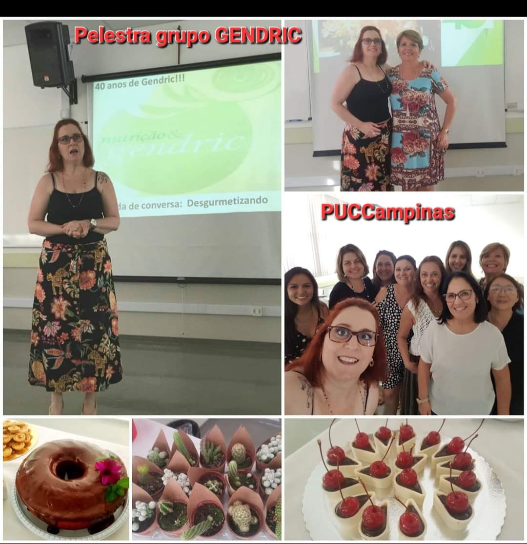 Sobre mim 2 Palestra a convite do grupo GENDRIC de Nutricionistas