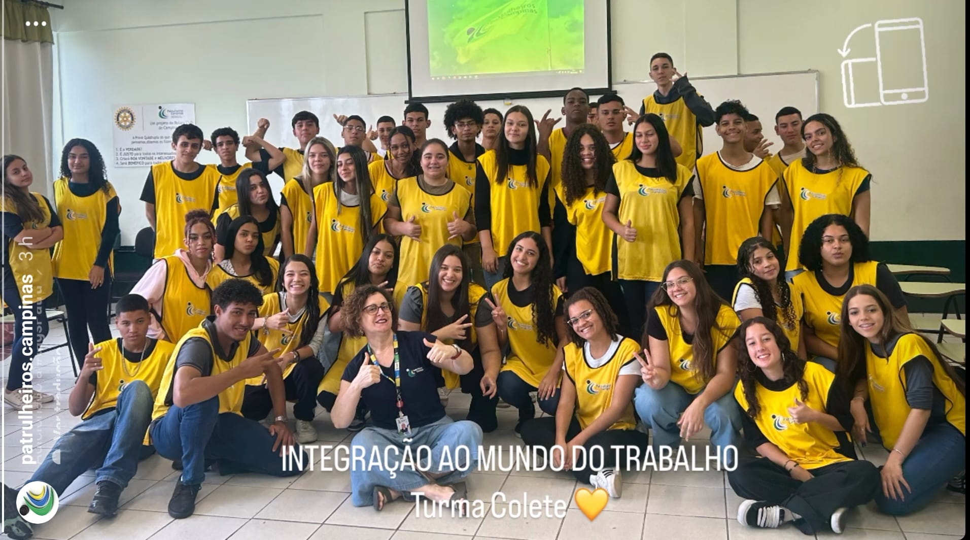 Sobre mim 4 Participação com turma de Adolescentes Lei do Aprendiz 10097/2000
